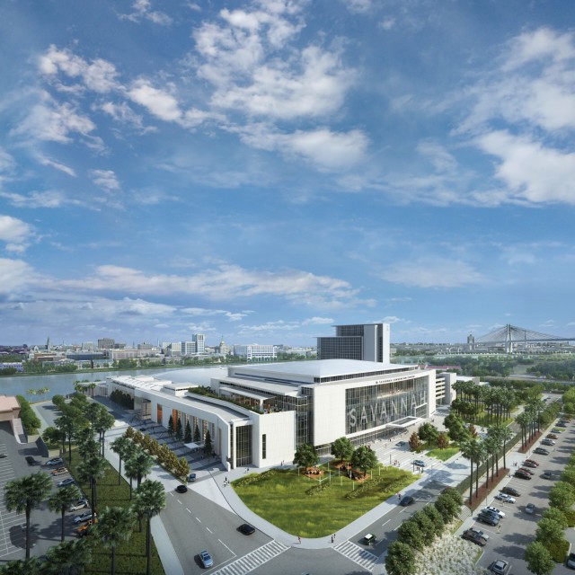 savannah convention center rendering outside
