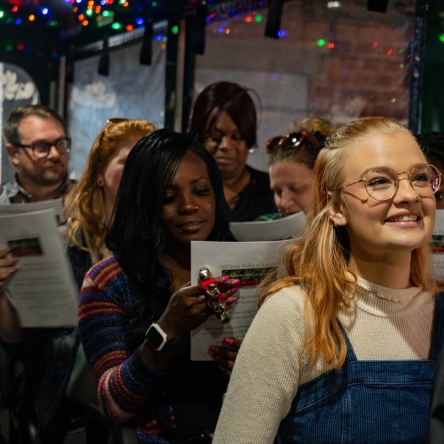 Old Town Trolley Tours carolers