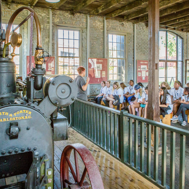 Georgia State Railroad Museum student tour group