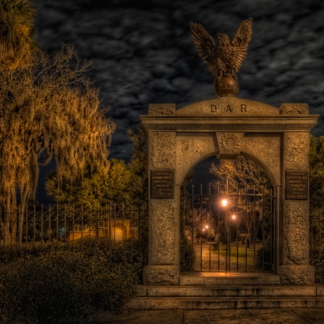 A haunting scene of Colonial Park Cemetery