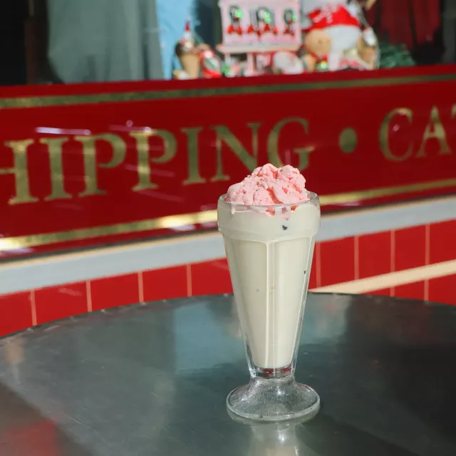 leopolds milkshake on table
