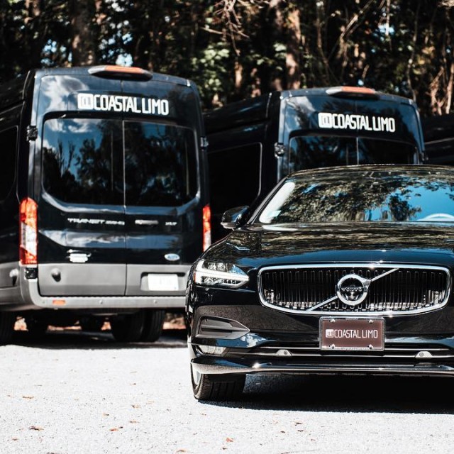 Luxury cars and sprinter vans.