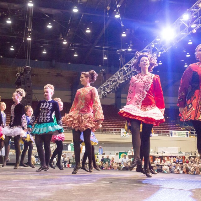 Savannah Irish Festival dancers in traditional attire