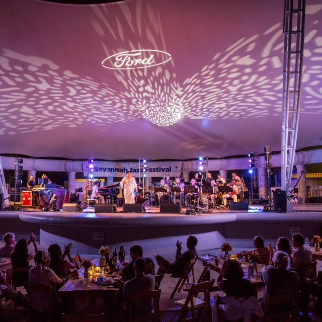 The Savannah Jazz Festival's main events are held in Forsyth Park.