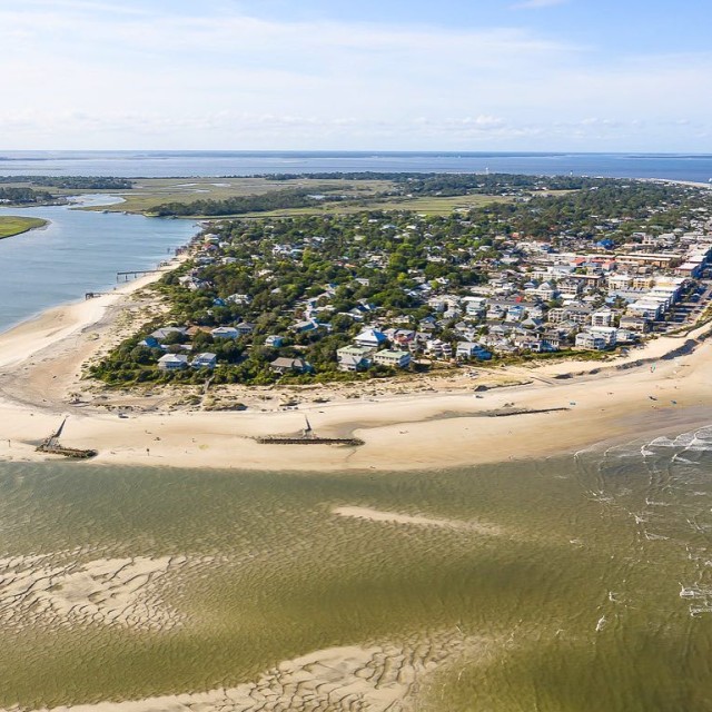 tybee island south beach drone