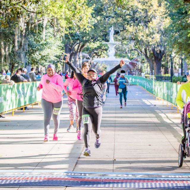 The annual Publix Savannah Women's Half Marathon & 5K race in Savannah, Georgia.