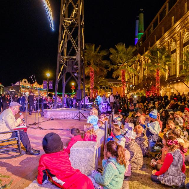 plant riverside district tree lighting ceremony