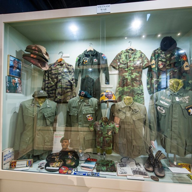 Military memorabilia at the Webb Military Museum in Savannah, Georgia