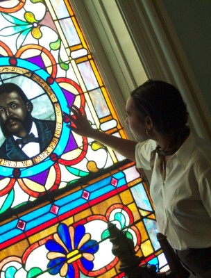 Stained Glass at Savannah's First African Baptist Church