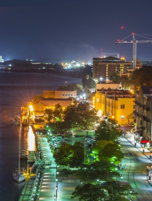 River Street Evening by Geoff Johnson