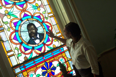 Stained Glass at Savannah's First African Baptist Church