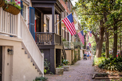 Jones Street in Savannah, Georgia.