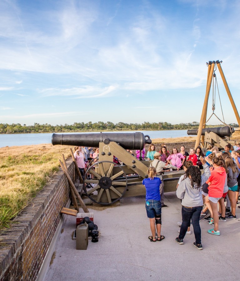 Old Fort Jackson student group