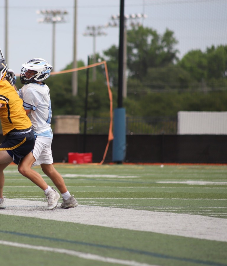 lacrosse players during a match