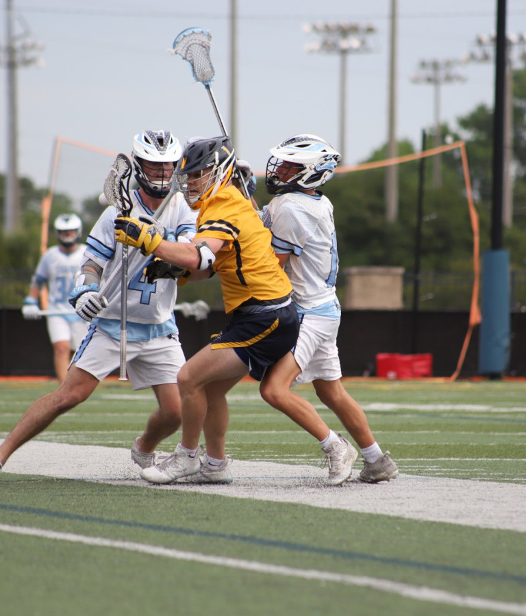 lacrosse players during a match