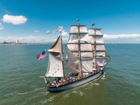 Historic 1877 ELISSA Sails to Savannah as National Sail 250 Tour Begins!