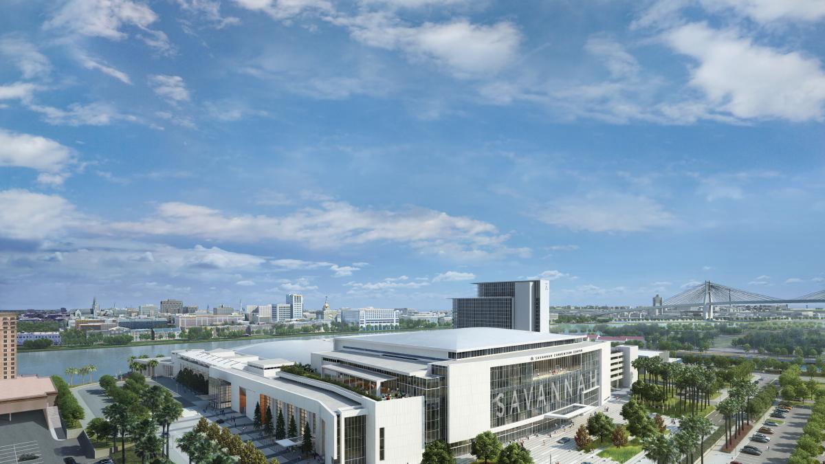 savannah convention center rendering outside