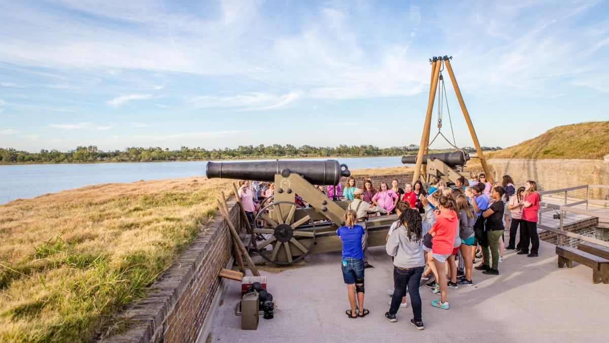 Old Fort Jackson student group