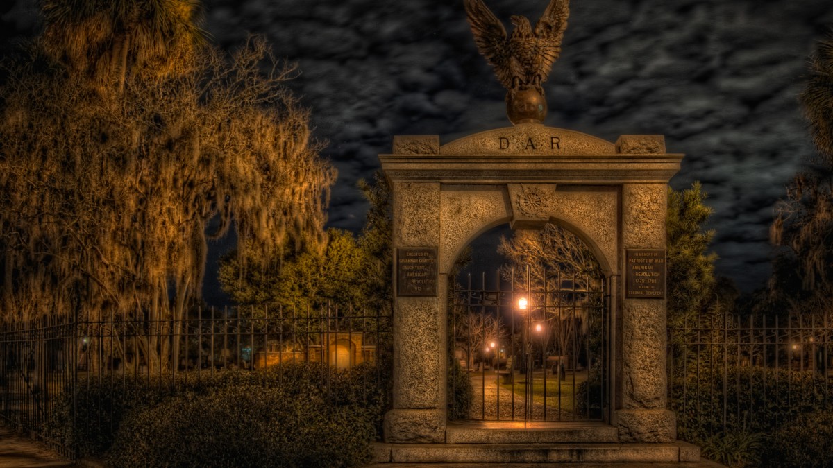 A haunting scene of Colonial Park Cemetery