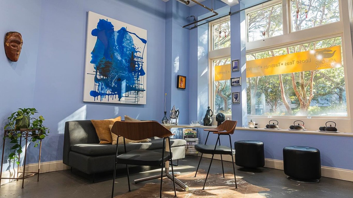 An open space restaurant with comfortable seating