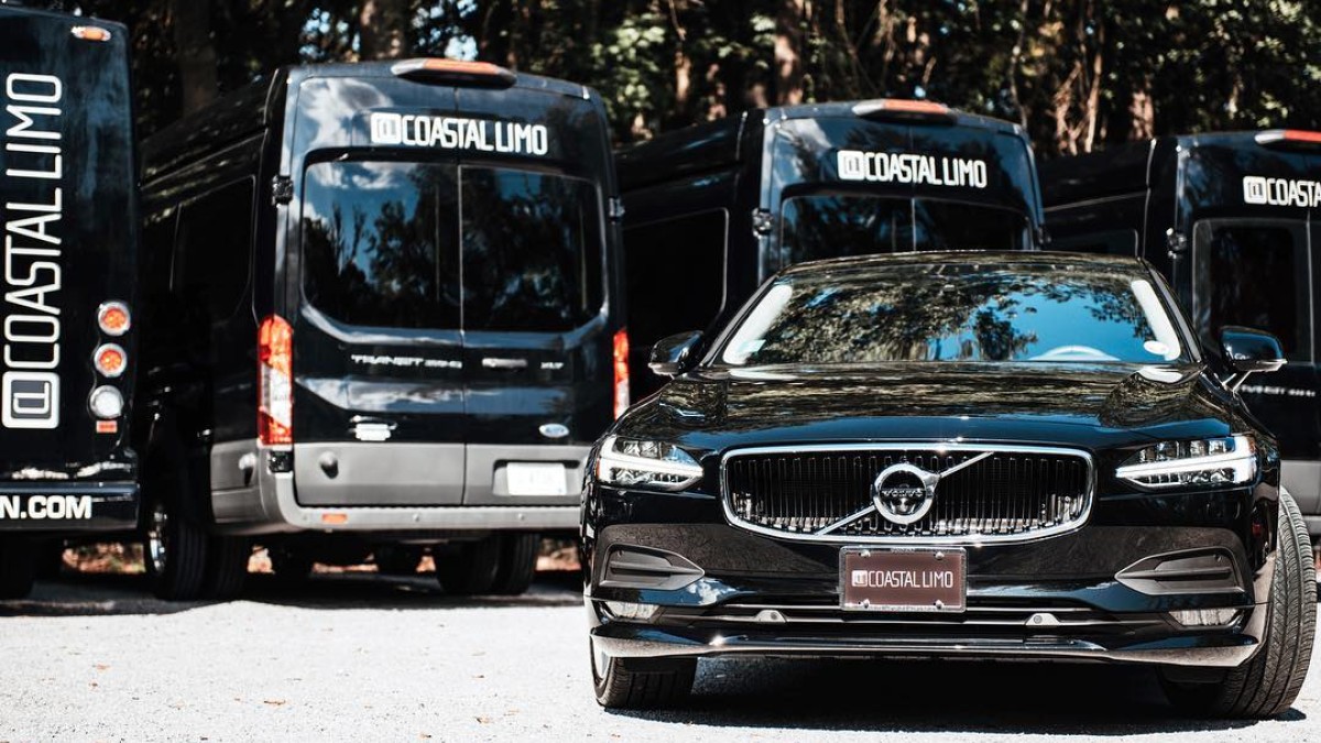 Luxury cars and sprinter vans.