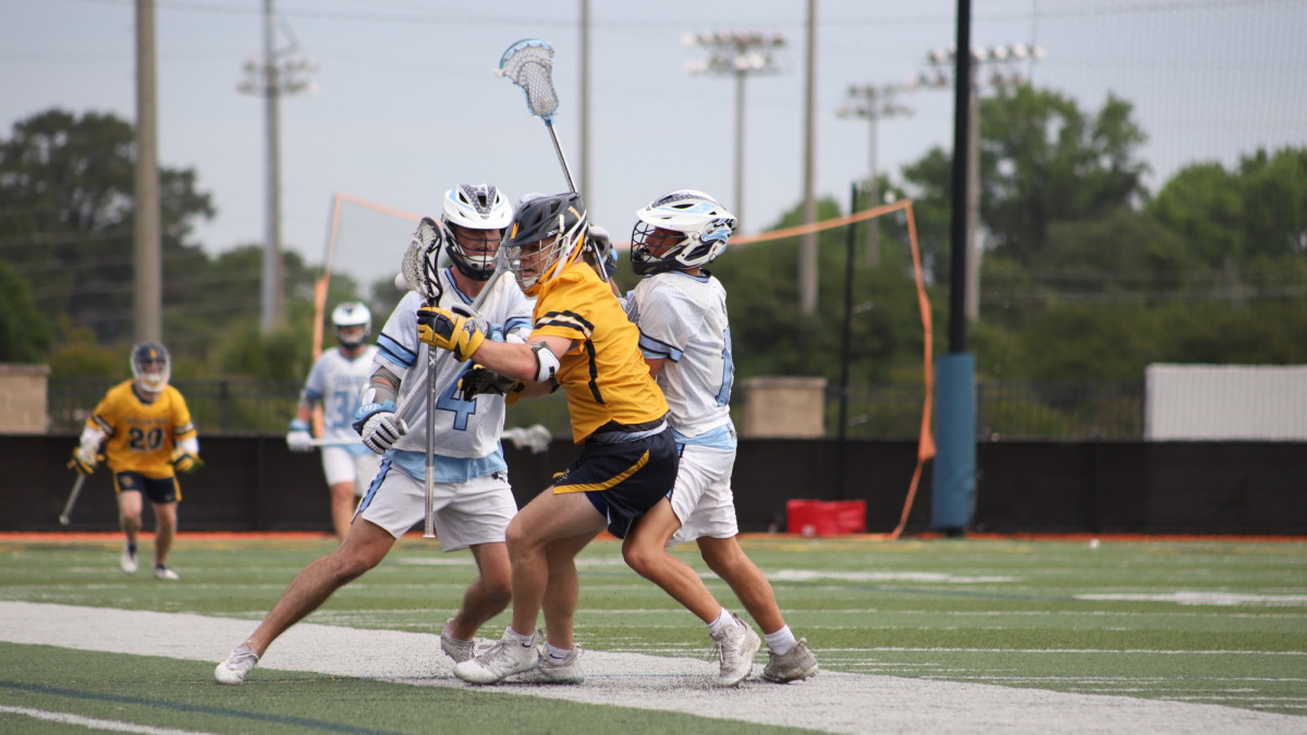 lacrosse players during a match
