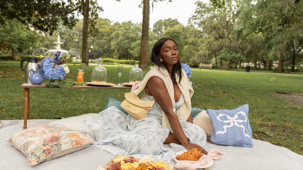 SAKS and Loveshackfancy collaboration in Savannah, GA.