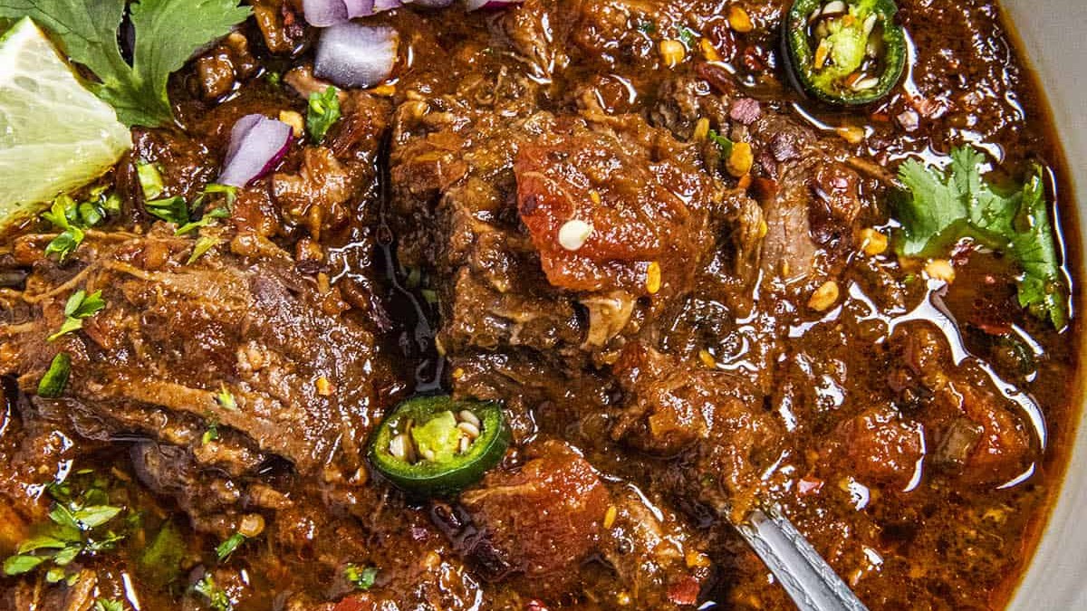 A Mexican stewed meat dish.