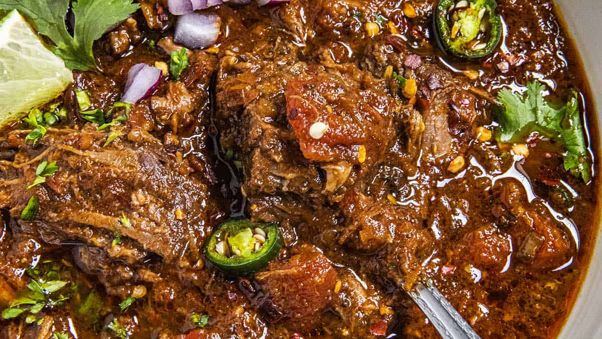 A Mexican stewed meat dish.