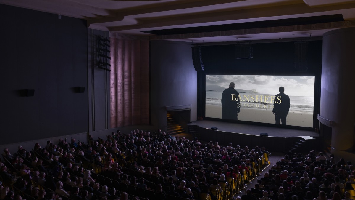 A movie screening.