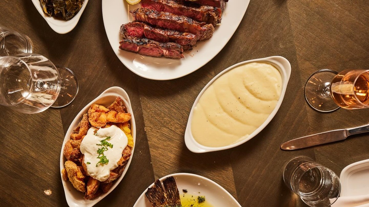 Fine dining dishes displayed on a table.