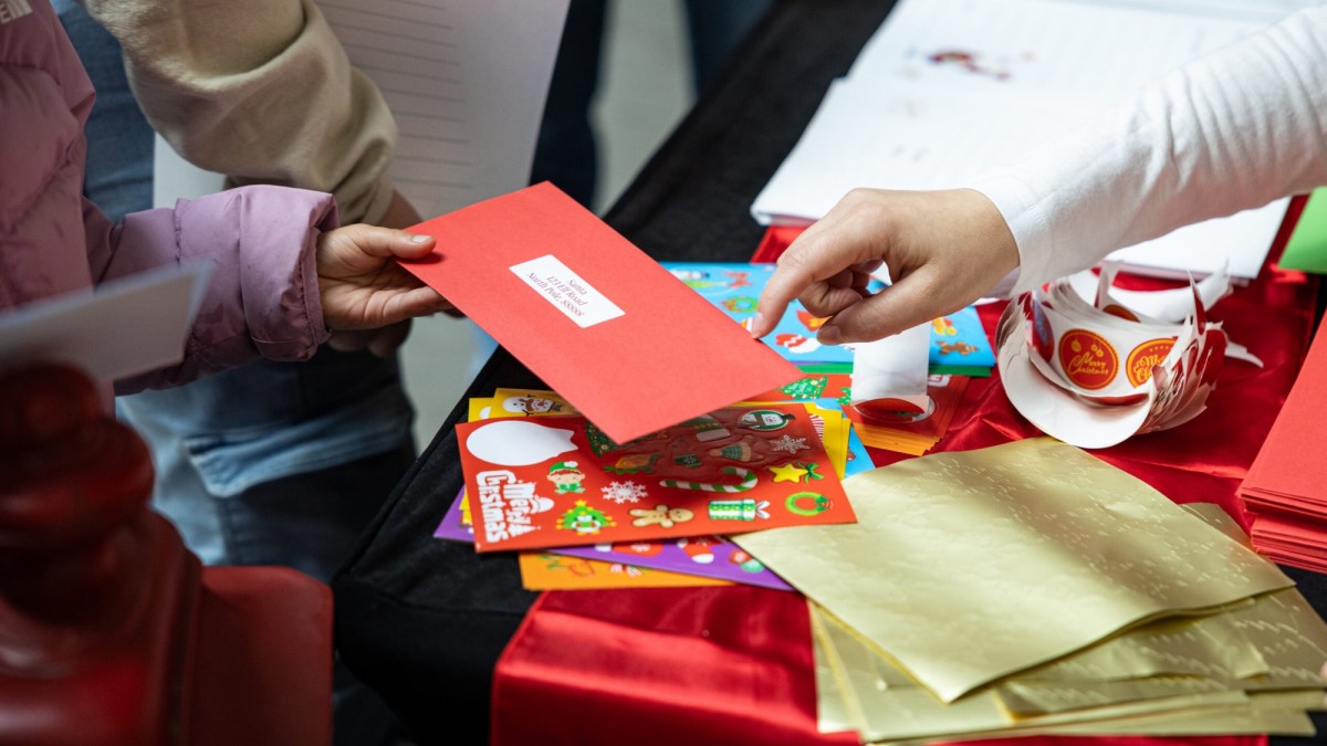 A holiday event where children leave their letters for Santa.