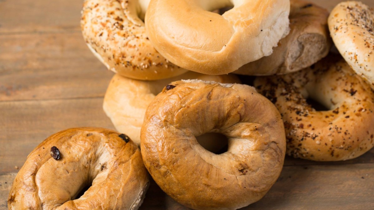 Bagels at Goose Feathers Café Bagels at Goose Feathers Café