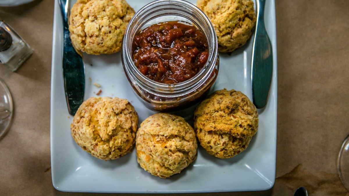 Biscuits at Cha Bella in Savannah, Georgia.