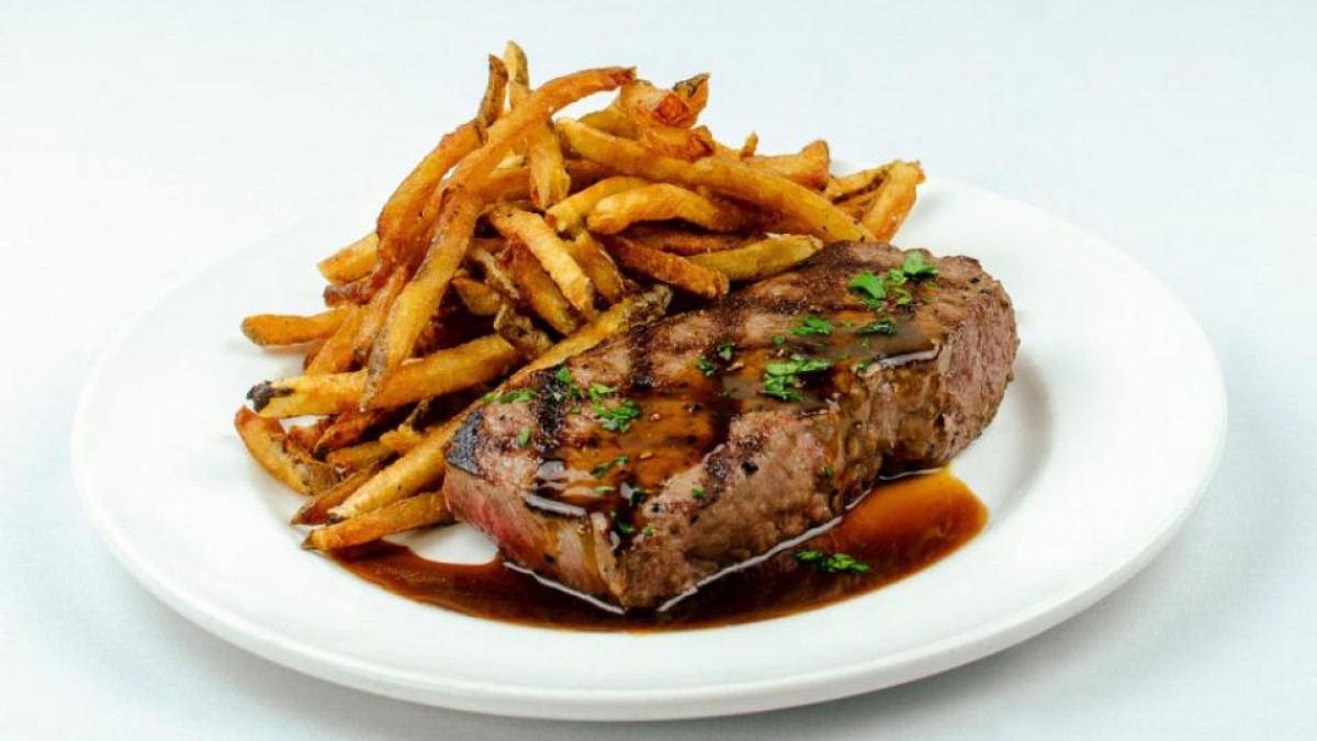 Steak Frites at French bistro Circa 1875 Steak Frites at Circa 1875 French Bistro