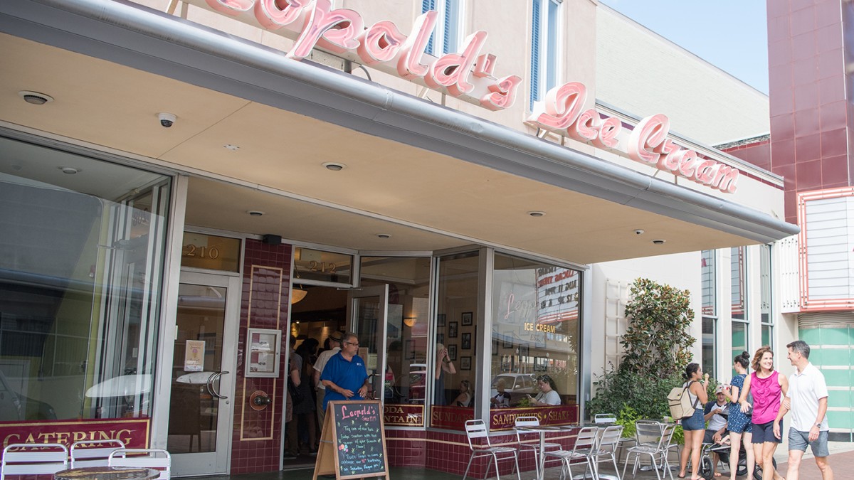 World famous Leopold's Ice Cream