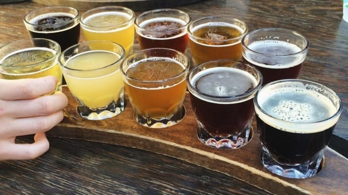 Moon River Brewing Co. beer flight