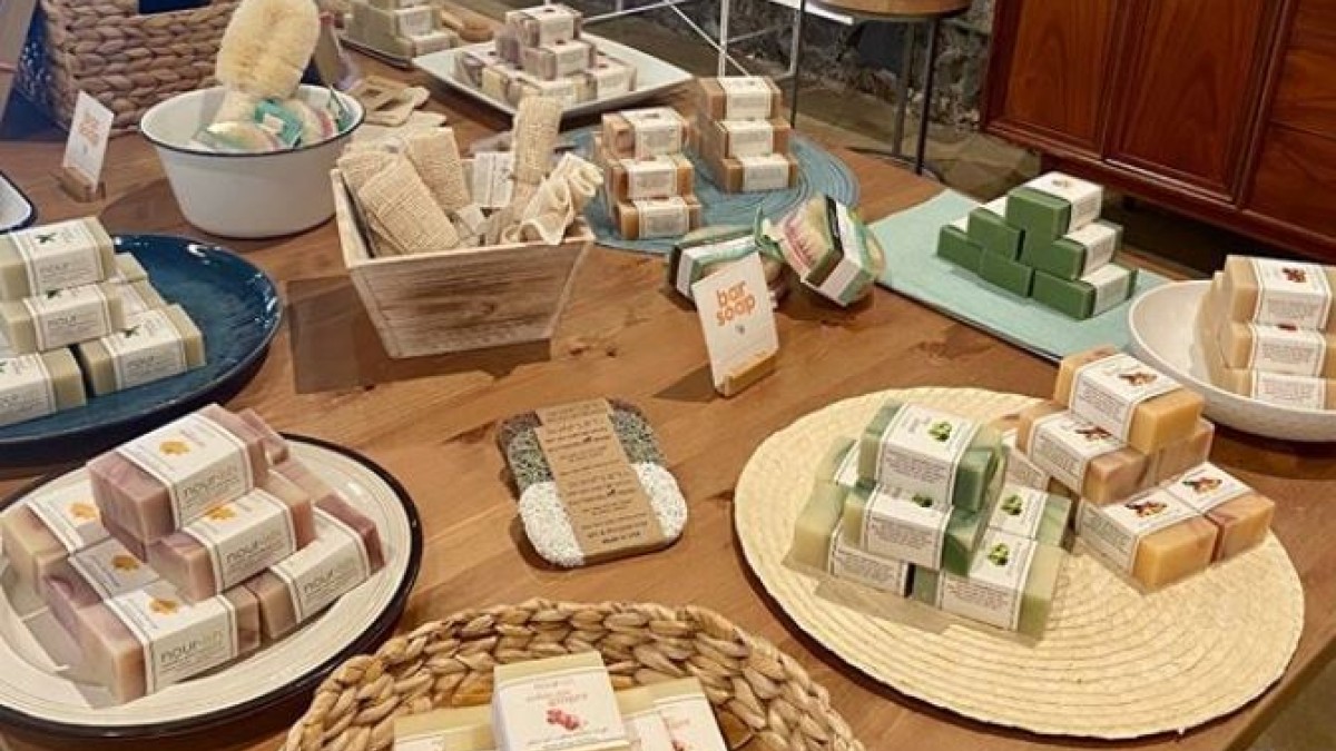 Nourish Natural bath products in Savannah, Georgia