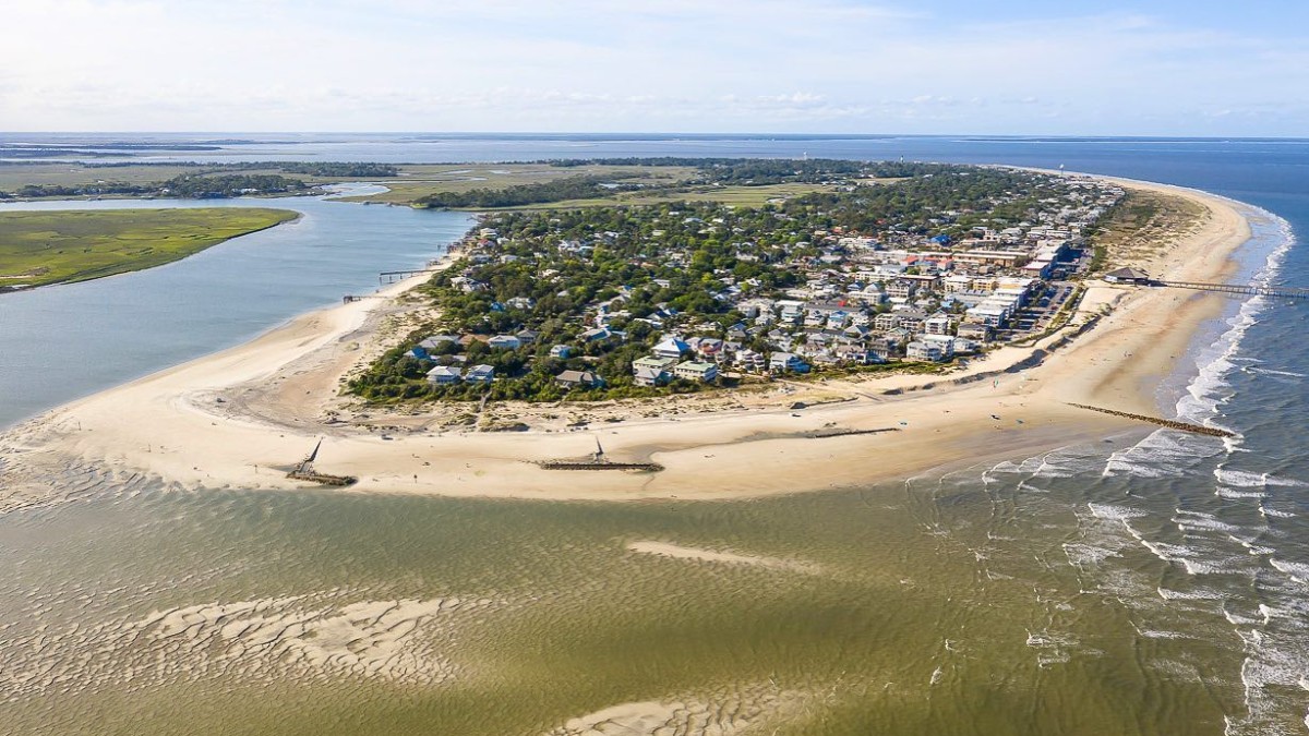 tybee island south beach drone