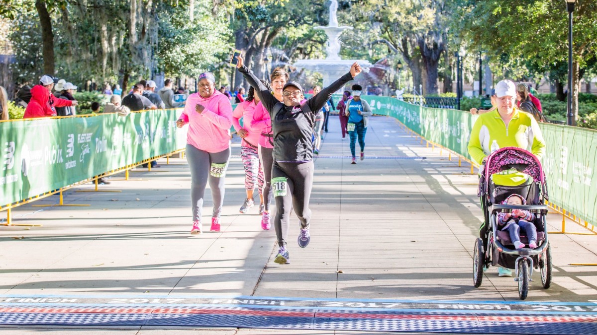 The annual Publix Savannah Women's Half Marathon & 5K race in Savannah, Georgia.