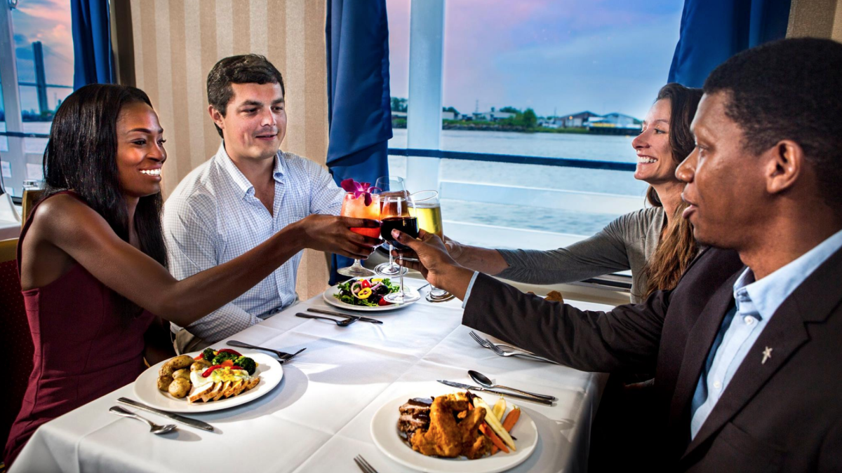 Dinner with Savannah Riverboat Cruises. Dinner with Savannah Riverboat Cruises.
