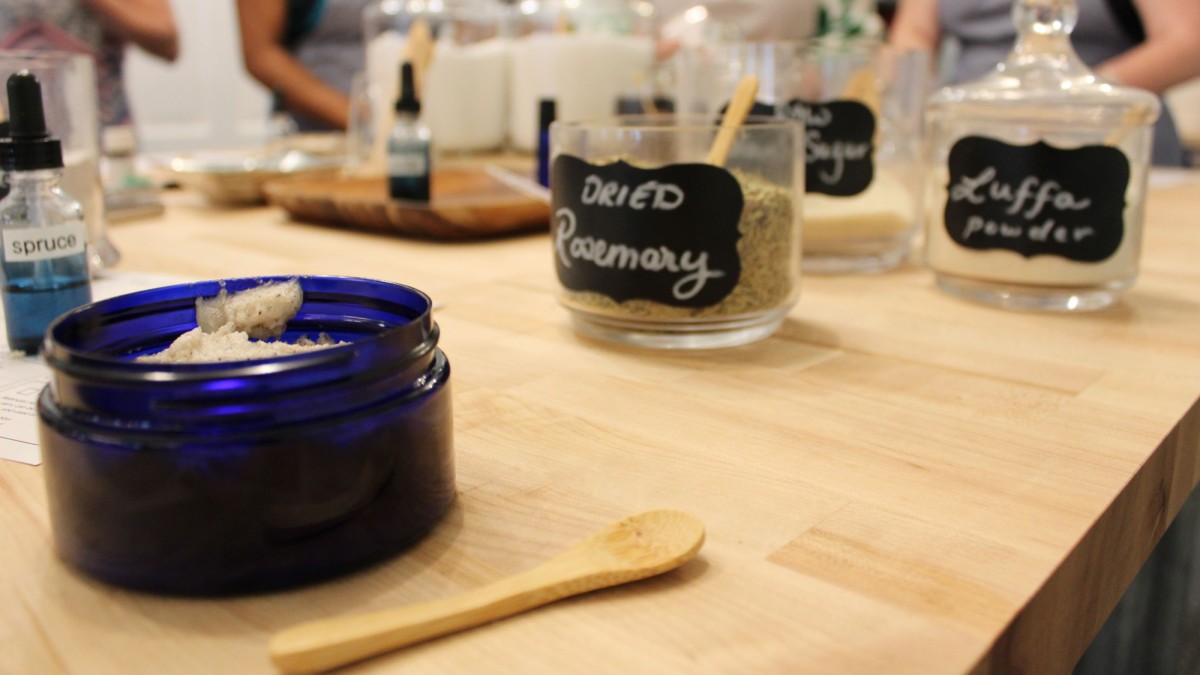 Mix your own skincare products at Salacia Salts in Savannah, Georgia.