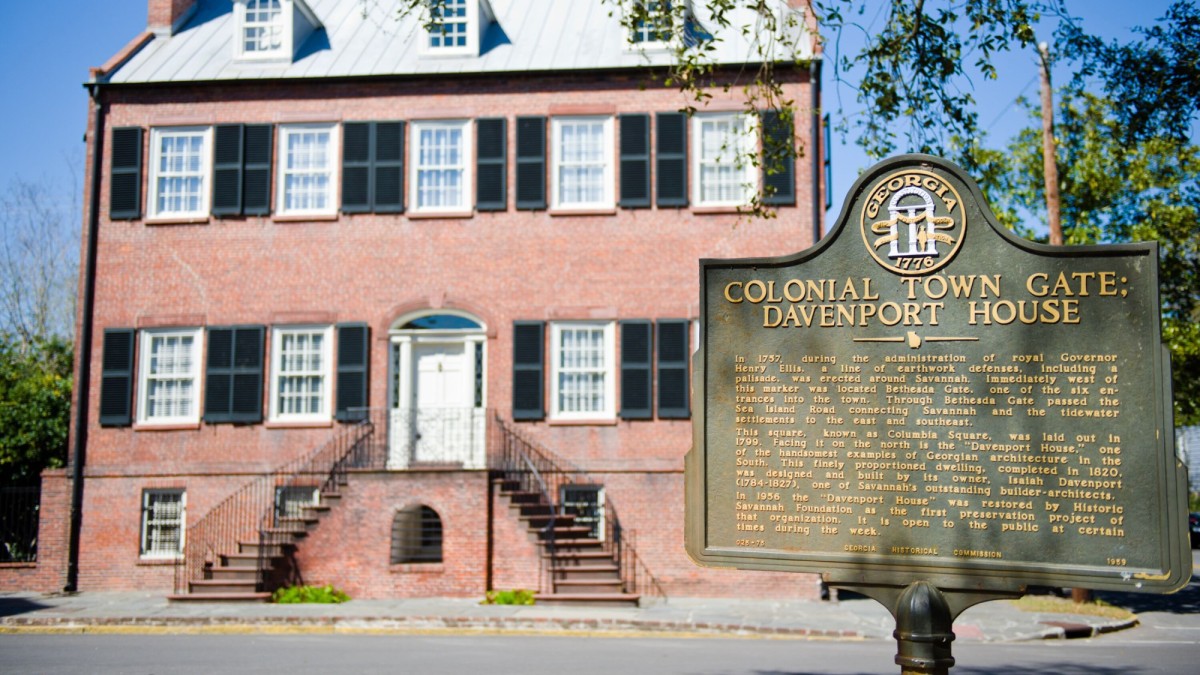 The Davenport House Museum The Davenport House Museum in Savannah, Georgia.