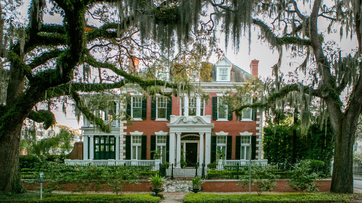A historic home in Savannah, Georgia