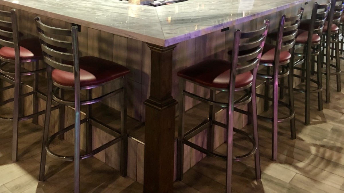 Premier Bowl & Bistro features a full-service bar. Premier Bowl & Bistro features a full-service bar.