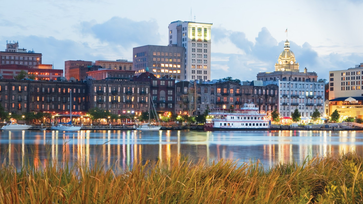 River Street Savannah Skyline