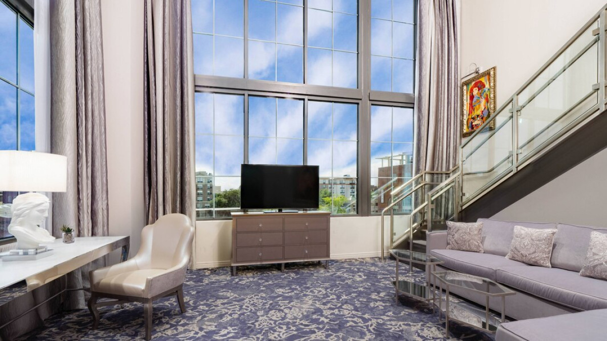 Bi-Level One Bedroom Loft at the JW Marriott Savannah Plant Riverside