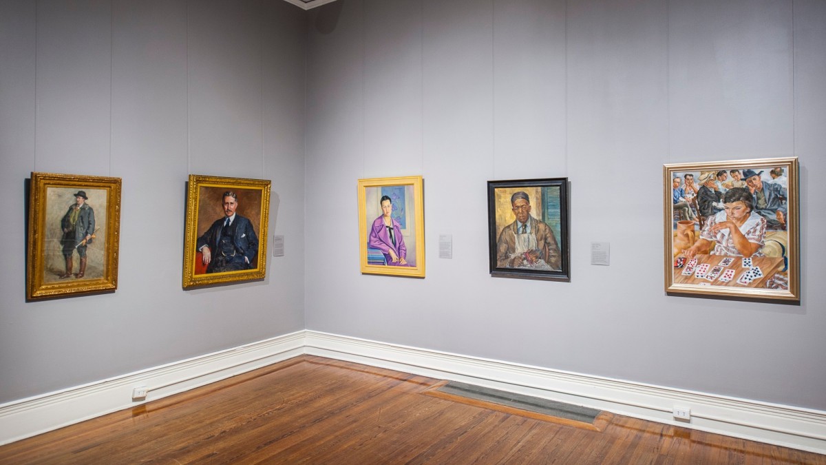 Art exhibit at the Telfair Academy in Savannah, Georgia.