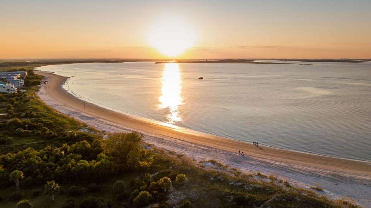 tybee north end sunset