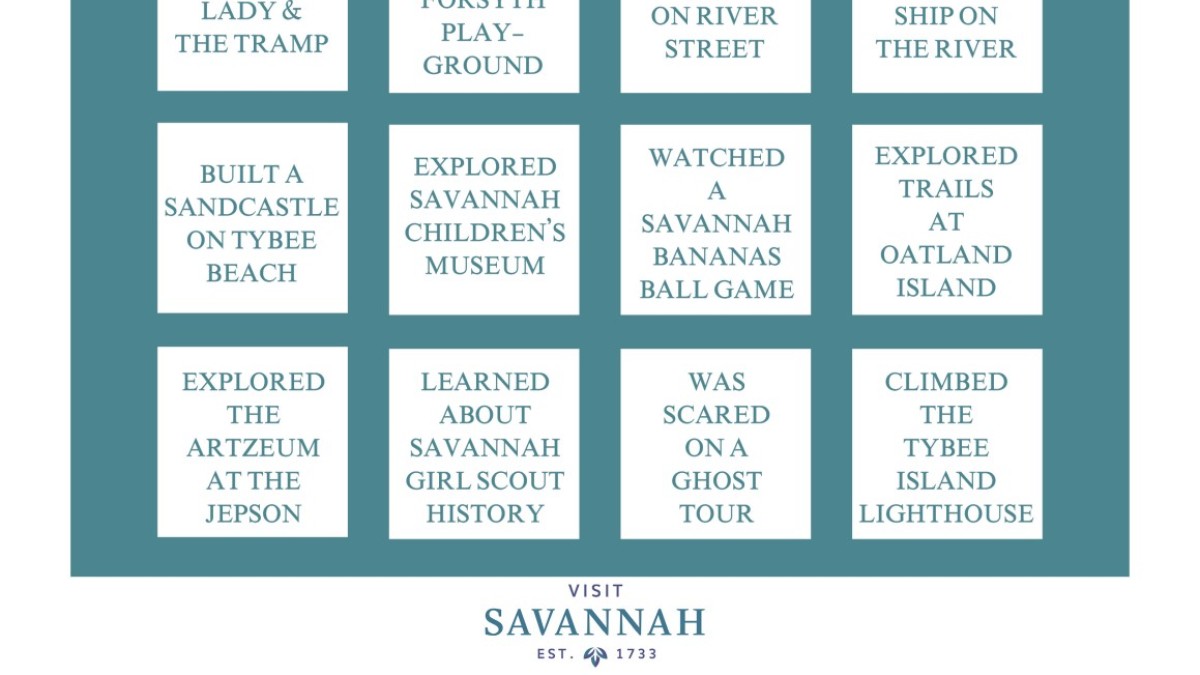 savannah kids bingo game